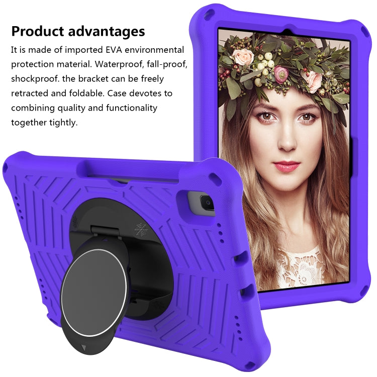Spider King EVA Protective Case with Adjustable Shoulder Strap & Holder & Pen Slot For Samsung Galaxy Tab S6 Lite SM-P610 / SM-P615 / Tab A7 10.4 T500 / T860 / T720(Purple) - Tab S6 Lite P610 / P615 by PMC TechLife | Online Shopping South Africa | PMC TechLife | Buy Now Pay Later Mobicred