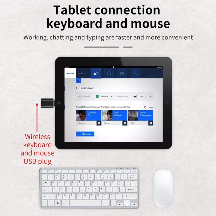 XQ-ZH001 USB Female to 8 Pin Male OTG Adapter(Silver) - Converter & Adapter by PMC TechLife | Online Shopping South Africa | PMC TechLife