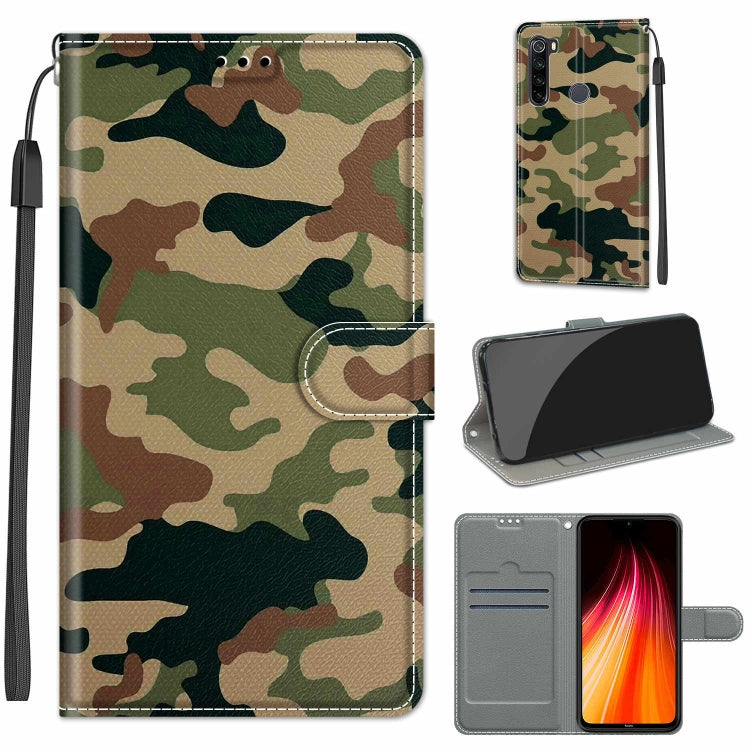 For Xiaomi Redmi Note 8 Voltage Coloured Drawing Magnetic Clasp Horizontal Flip PU Leather Case with Holder & Card Slots(C12 Green Yellow Camouflage) - Xiaomi Cases by GKK | Online Shopping South Africa | PMC TechLife | Buy Now Pay Later Mobicred