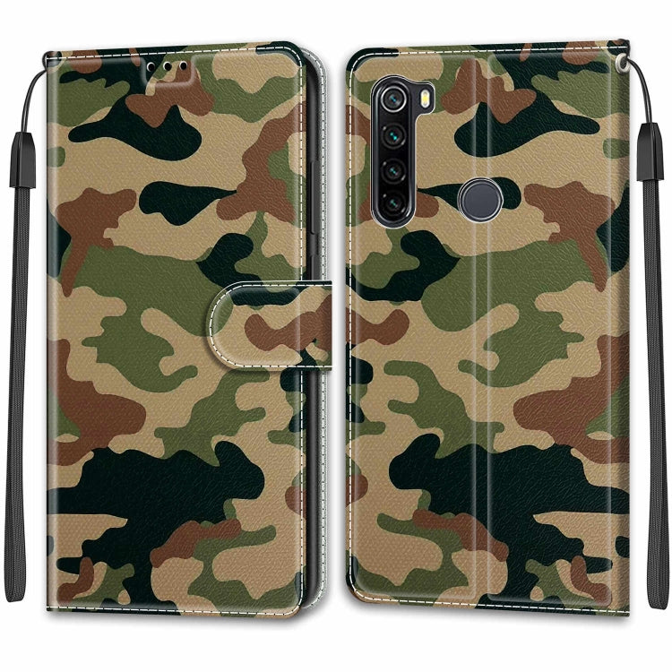 For Xiaomi Redmi Note 8 Voltage Coloured Drawing Magnetic Clasp Horizontal Flip PU Leather Case with Holder & Card Slots(C12 Green Yellow Camouflage) - Xiaomi Cases by GKK | Online Shopping South Africa | PMC TechLife | Buy Now Pay Later Mobicred