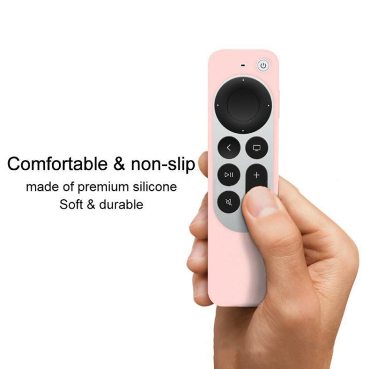 Silicone Protective Case Cover with Rope For Apple TV 4K 4th Siri Remote Controller(Sky Blue) - Apple TV Accessories by PMC TechLife | Online Shopping South Africa | PMC TechLife