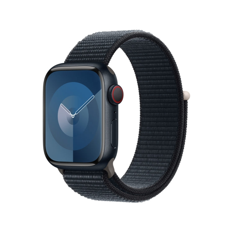 Loop Type Sport Watch Band For Apple Watch Series 9&8&7 41mm / SE 3&SE 2&6&SE&5&4 40mm / 3&2&1 38mm (Black Blue) - Watch Bands by PMC TechLife | Online Shopping South Africa | PMC TechLife