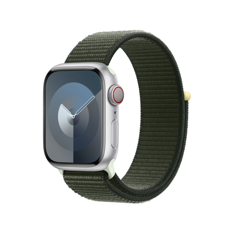 Loop Type Sport Watch Band For Apple Watch Series 9&8&7 41mm / SE 3&SE 2&6&SE&5&4 40mm / 3&2&1 38mm (Pine Needle Green) - Watch Bands by PMC TechLife | Online Shopping South Africa | PMC TechLife
