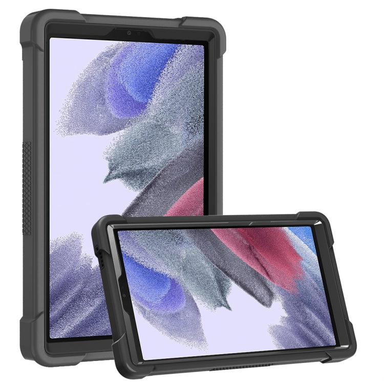 For Samsung Galaxy Tab A7 Lite T225/T220 Silicone + PC Shockproof Protective Case with Holder(Black) - free shipping - PMC TechLife - Order now!
