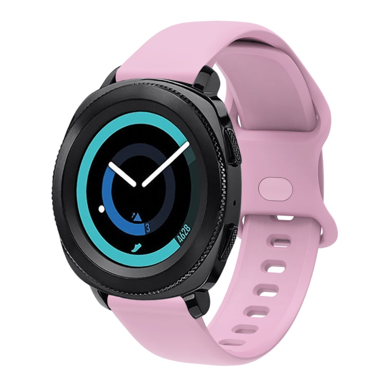 20mm For Amazfit GTS4 / GTS4 mini / GTS3 Universal Inner Back Buckle Perforation Silicone Watch Band(Light Purple) - Watch Bands by MIJOBS | Online Shopping South Africa | PMC TechLife | Buy Now Pay Later Mobicred