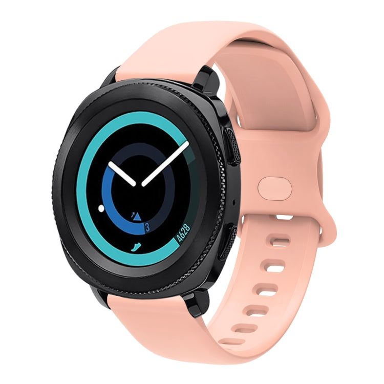 22mm For Xiaomi Haylou RT RS3 LS04 / LS05S Universal Inner Back Buckle Perforation Silicone Watch Band(Pink) - Watch Bands by MIJOBS | Online Shopping South Africa | PMC TechLife | Buy Now Pay Later Mobicred