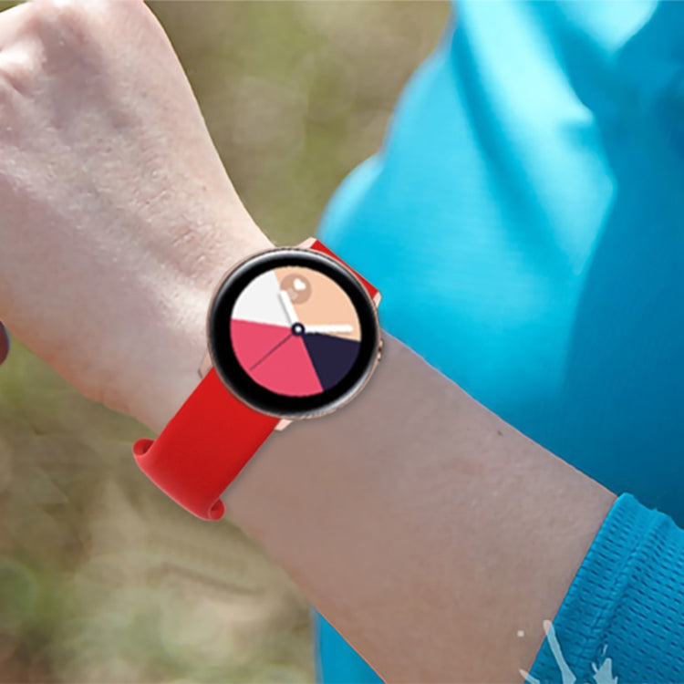 22mm For Xiaomi Haylou RT RS3 LS04 / LS05S Universal Inner Back Buckle Perforation Silicone Watch Band(Light Purple) - Watch Bands by MIJOBS | Online Shopping South Africa | PMC TechLife | Buy Now Pay Later Mobicred