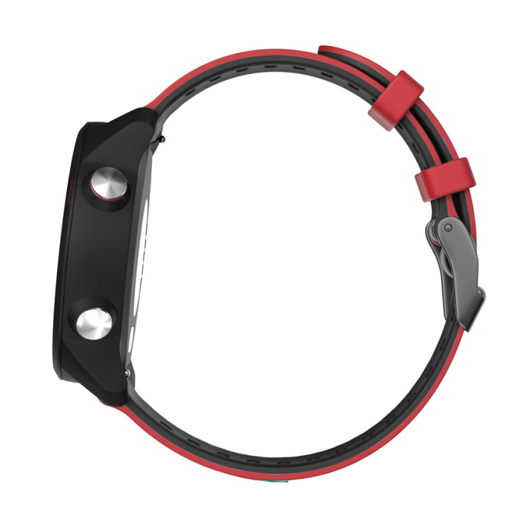 22mm For Xiaomi Haylou RT RS3 LS04 / LS05S Universal Two-color Silicone Watch Band(Red Black) - Watch Bands by MIJOBS | Online Shopping South Africa | PMC TechLife | Buy Now Pay Later Mobicred