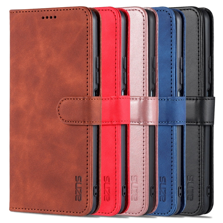 For Xiaomi Mi 11 Lite AZNS Skin Feel Calf Texture Horizontal Flip Leather Case with Card Slots & Holder & Wallet(Black) - Xiaomi Cases by AZNS | Online Shopping South Africa | PMC TechLife | Buy Now Pay Later Mobicred
