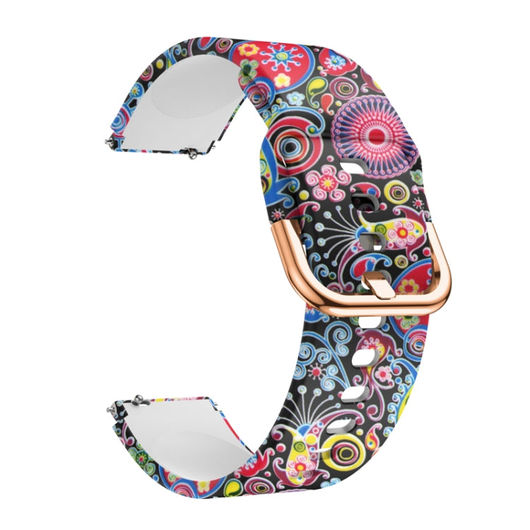 For Xiaomi Haylou LS01 Silicone Printing Watch Band(Colorful Jellyfish) - Watch Bands by MIJOBS | Online Shopping South Africa | PMC TechLife | Buy Now Pay Later Mobicred