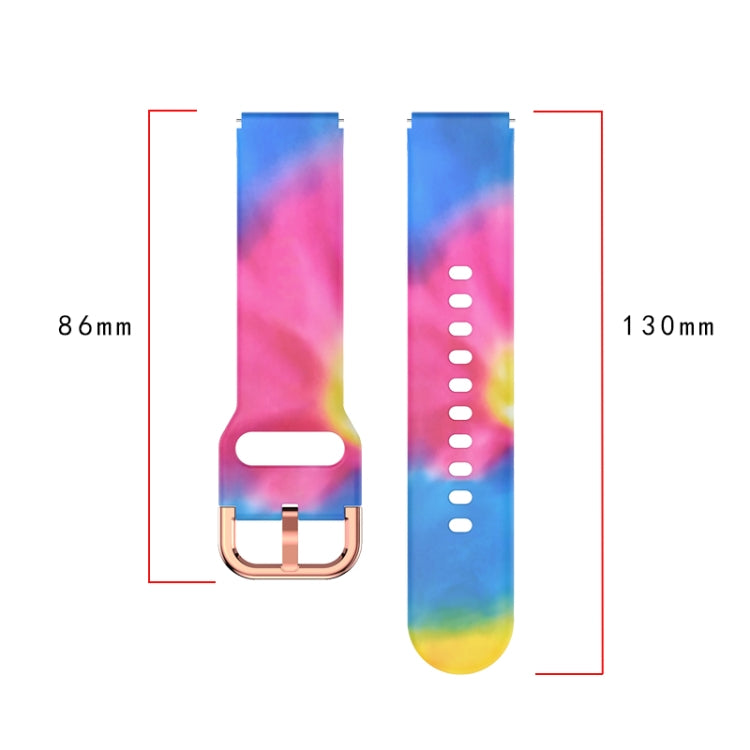For Xiaomi Haylou LS01 Silicone Printing Watch Band(Colorful Jellyfish) - Watch Bands by MIJOBS | Online Shopping South Africa | PMC TechLife | Buy Now Pay Later Mobicred