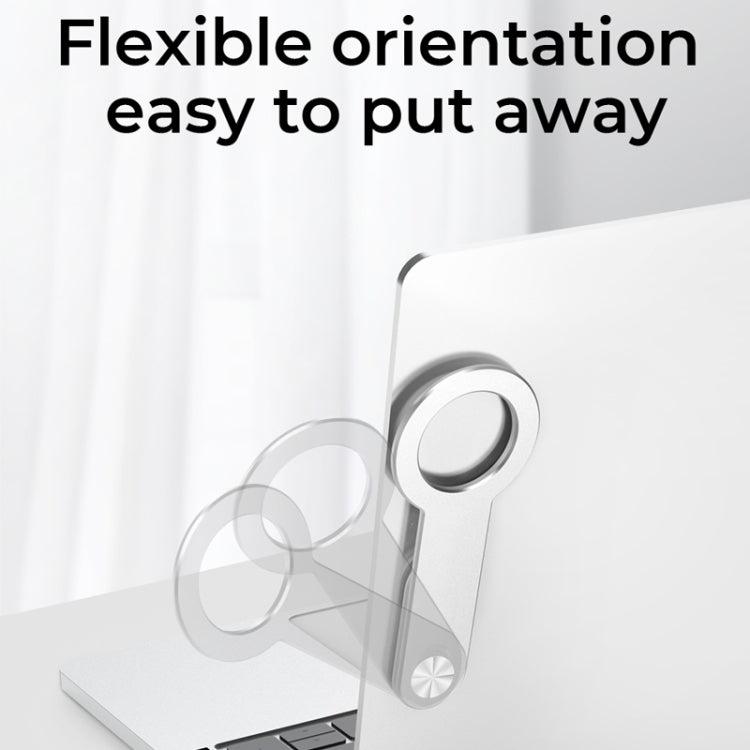 R-JUST SJ05-12 Multi-function Laptop Notebook Round Magnetic Expanded Metal Bracket Holder for iPhone 13 Series(Silver) - Hand-Sticking Bracket by R-JUST | Online Shopping South Africa | PMC TechLife | Buy Now Pay Later Mobicred