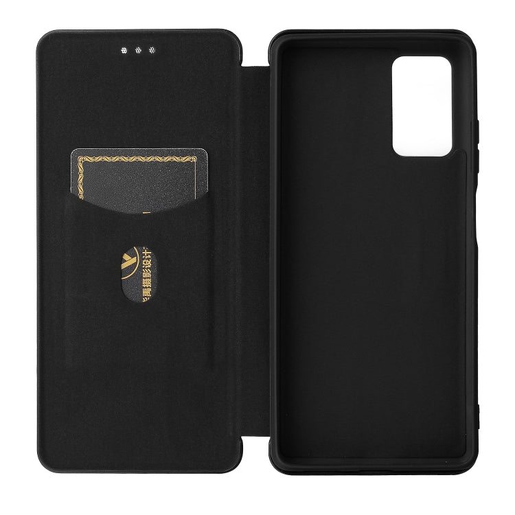 For Blackview A100 Carbon Fiber Texture Horizontal Flip TPU + PC + PU Leather Case with Card Slot(Black) - More Brand by PMC TechLife | Online Shopping South Africa | PMC TechLife | Buy Now Pay Later Mobicred
