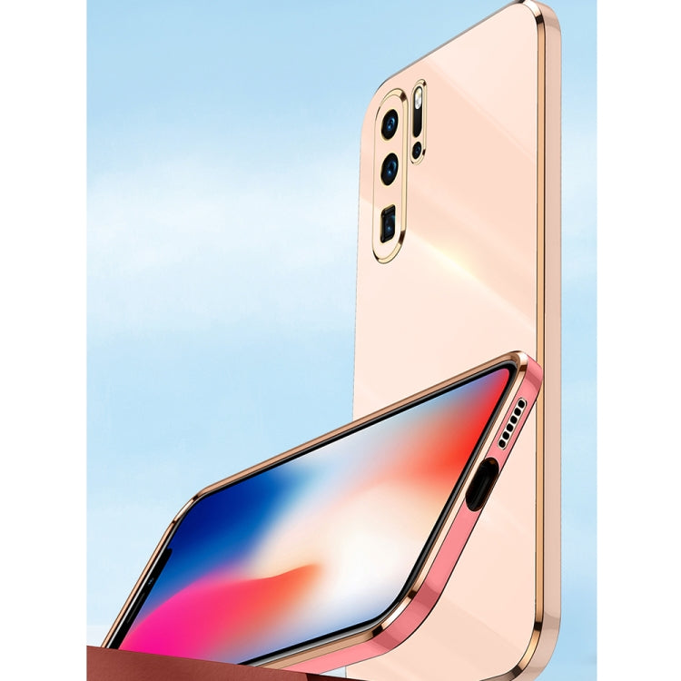 For Huawei P30 Pro XINLI Straight Edge 6D Electroplate TPU Phone Case(Mint Green) - Huawei Cases by XINLI | Online Shopping South Africa | PMC TechLife | Buy Now Pay Later Mobicred
