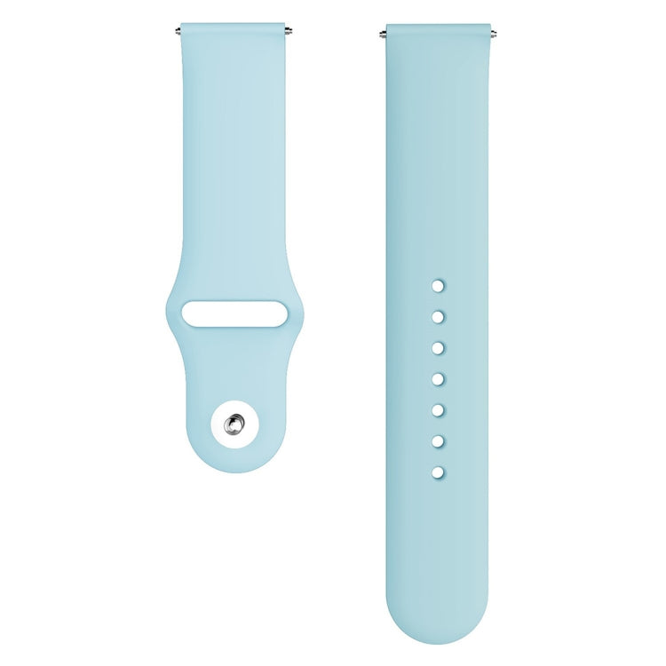 For Samsung Galaxy Watch Active2 Bluetooth Version 44mm Smart Watch Solid Color Silicone Watch Band, Size:L (Light Blue) - Watch Bands by PMC TechLife | Online Shopping South Africa | PMC TechLife | Buy Now Pay Later Mobicred