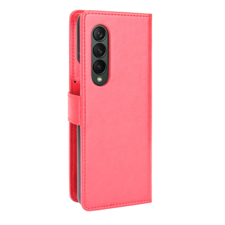 For Samsung Galaxy Z Fold3 5G Crazy Horse Texture Horizontal Flip Leather Case with Holder & Card Slots & Lanyard(Red) - Galaxy Phone Cases by GKK | Online Shopping South Africa | PMC TechLife | Buy Now Pay Later Mobicred