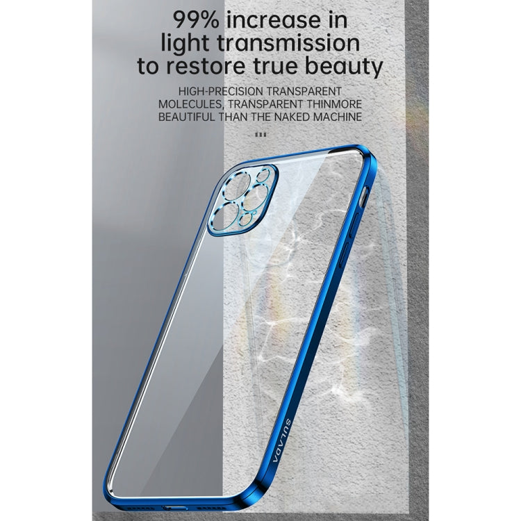 For iPhone 13 Pro Max SULADA Elastic Silicone Edge Frame + TPU All-inclusive Anti-fall Case (Blue) - iPhone 13 Pro Max Cases by SULADA | Online Shopping South Africa | PMC TechLife | Buy Now Pay Later Mobicred