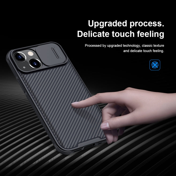For iPhone 13 NILLKIN Black Mirror Pro Series Camshield Full Coverage Dust-proof Scratch Resistant Phone Case(Black) - iPhone 13 Cases by NILLKIN | Online Shopping South Africa | PMC TechLife | Buy Now Pay Later Mobicred