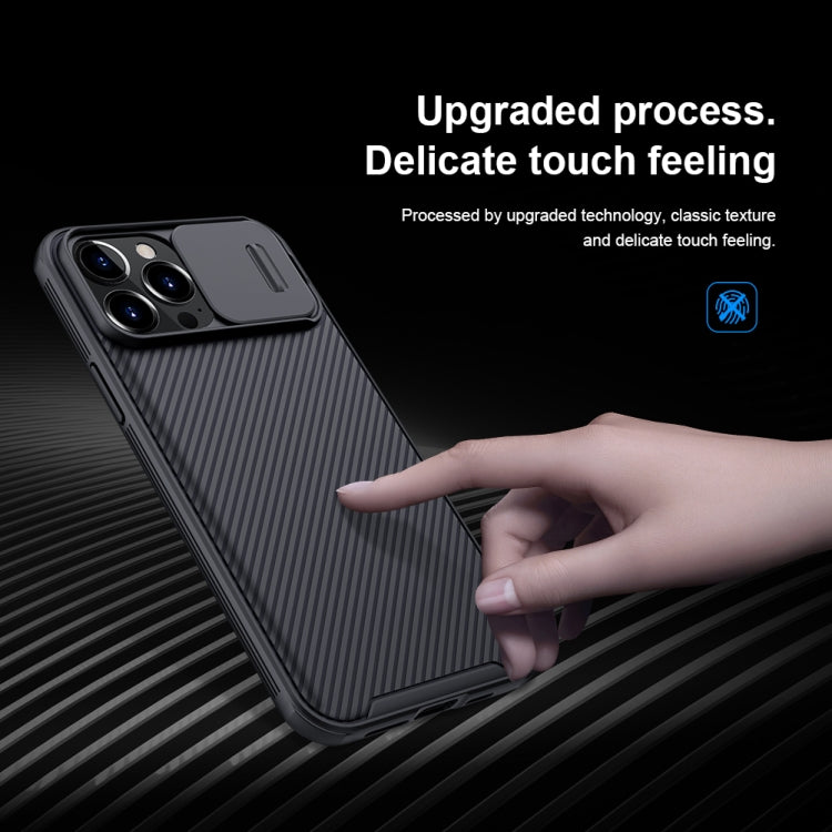 For iPhone 13 Pro NILLKIN Black Mirror Pro Series Camshield Full Coverage Dust-proof Scratch Resistant Phone Case (Black) - free shipping - PMC TechLife - Order now!