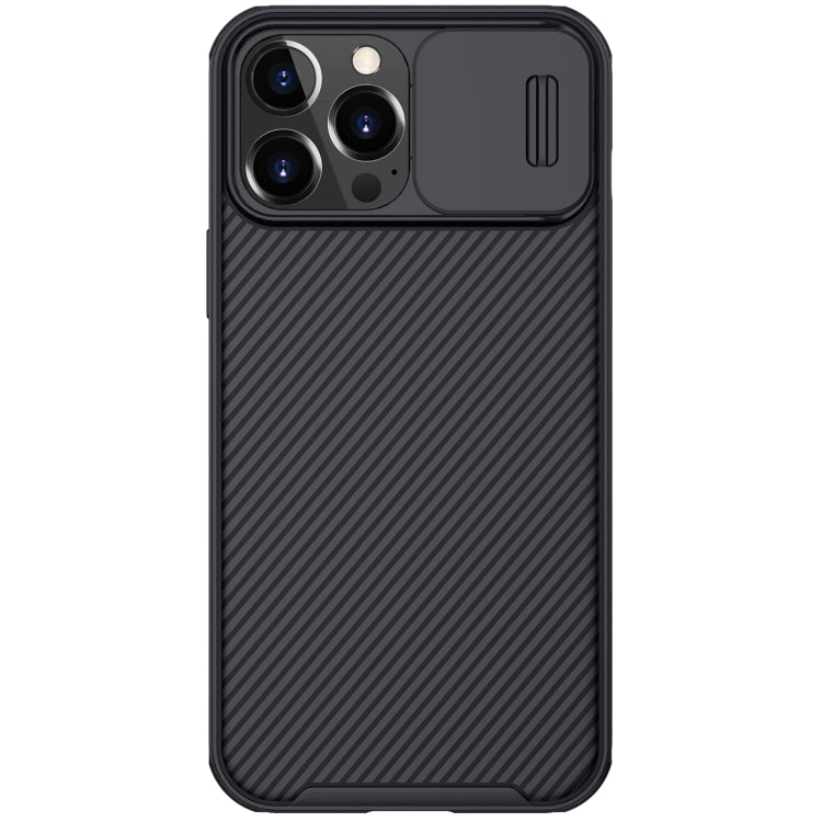 For iPhone 13 Pro Max NILLKIN Black Mirror Pro Series Camshield Full Coverage Dust-proof Scratch Resistant Phone Case (Black) - free shipping - PMC TechLife - Order now!