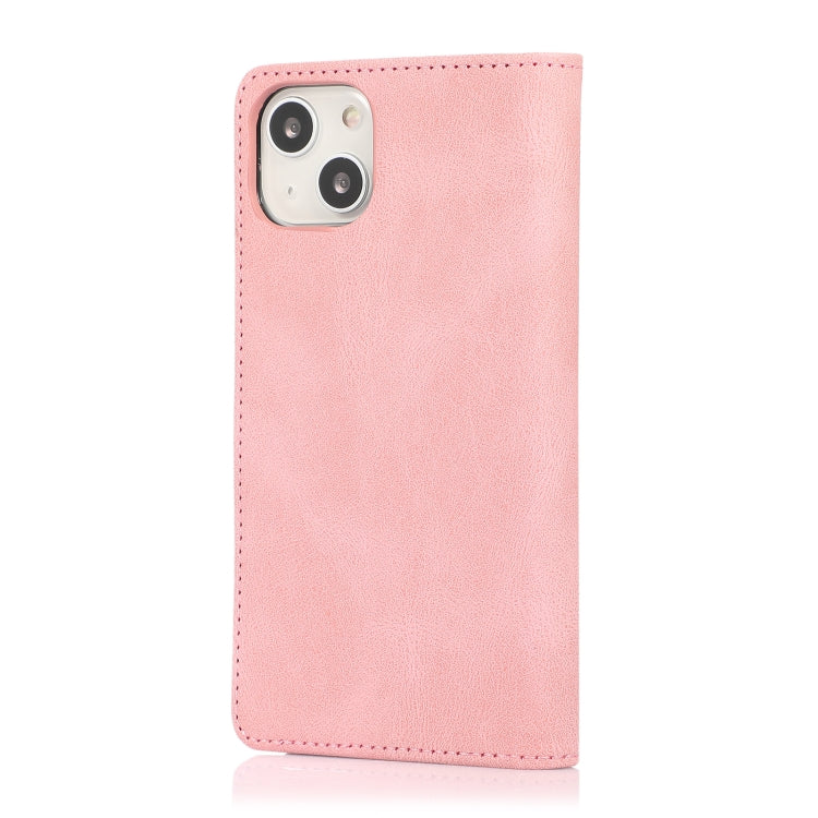 For iPhone 13 mini Strong Magnetic Crazy Horse Texture Horizontal Flip Leather Case with Holder & Card Slots & Wallet (Rose Gold) - free shipping - PMC TechLife - Order now!