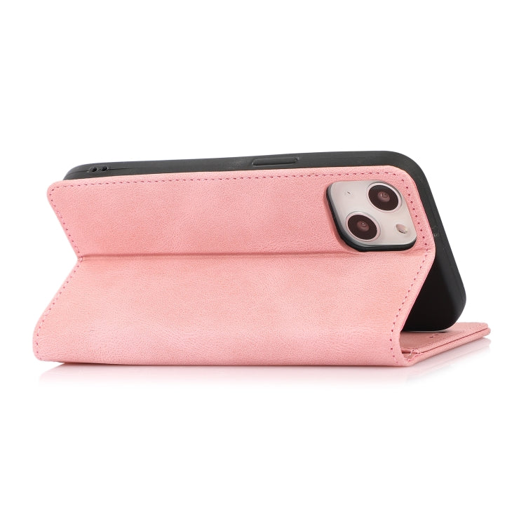 For iPhone 13 mini Strong Magnetic Crazy Horse Texture Horizontal Flip Leather Case with Holder & Card Slots & Wallet (Rose Gold) - free shipping - PMC TechLife - Order now!