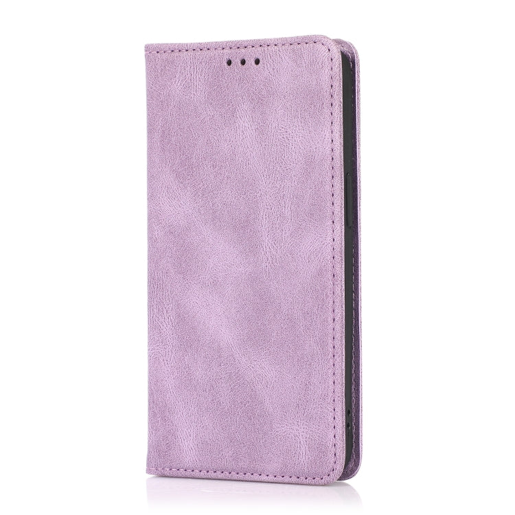For iPhone 13 Strong Magnetic Crazy Horse Texture Horizontal Flip Leather Case with Holder & Card Slots & Wallet(Purple) - free shipping - PMC TechLife - Order now!