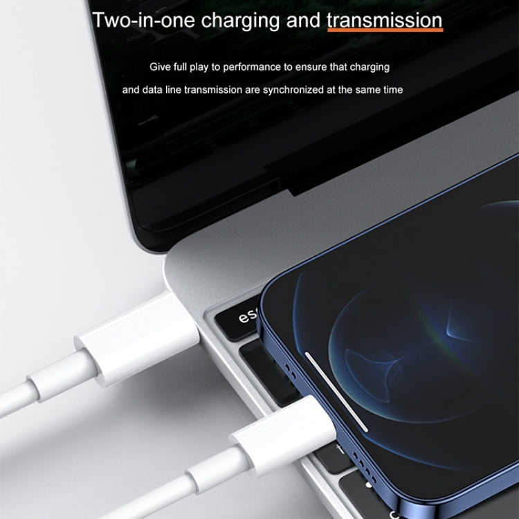 12W 5V/2A USB-C / Type-C to 8 Pin PD Fast Charging Cable for iPhone, iPad, Cable Length: 1m - Normal Style Cable by PMC TechLife | Online Shopping South Africa | PMC TechLife