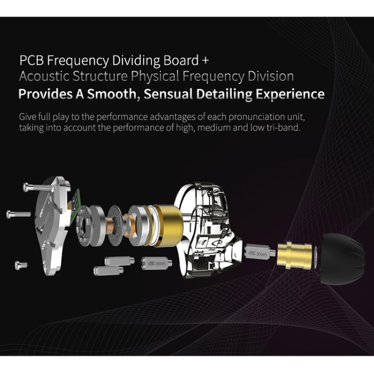 KZ ZS10 Pro 10-unit Ring Iron Gaming In-ear Wired Earphone, Standard Version(Purple) - free shipping - PMC TechLife - Order now!