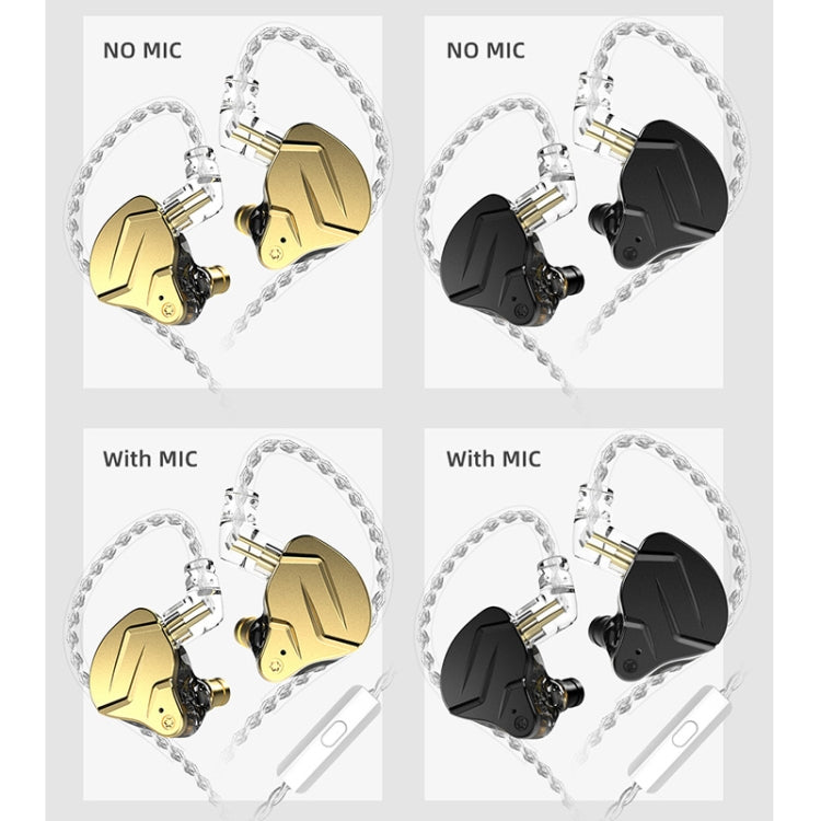 KZ ZSN Pro X Ring Iron Hybrid Drive Metal In-ear Wired Earphone, Standard Version(Black) - free shipping - PMC TechLife - Order now!