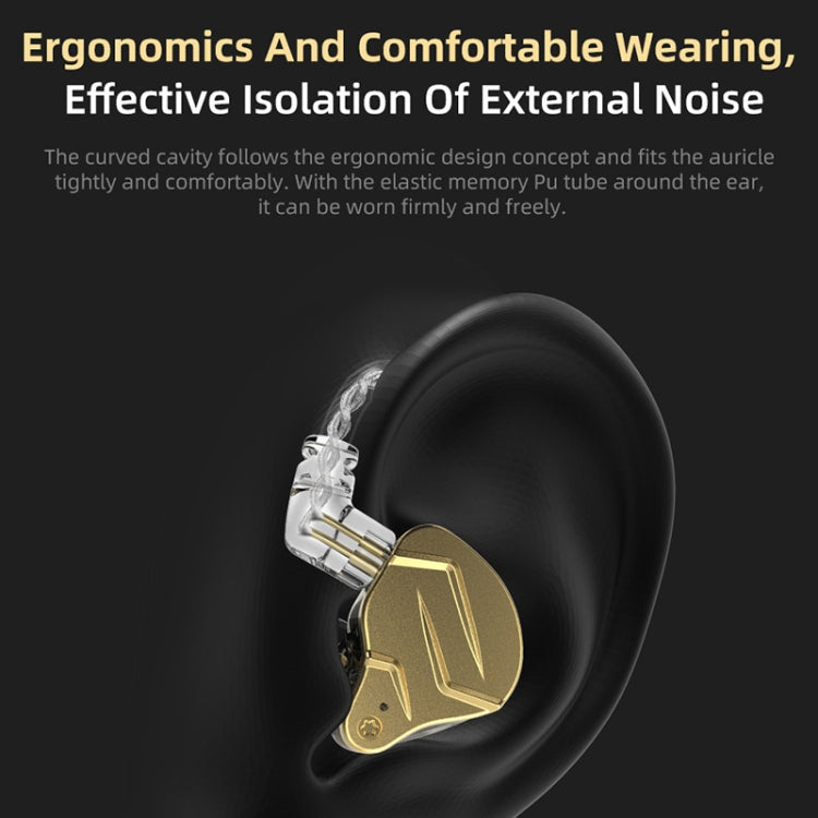 KZ ZSN Pro X Ring Iron Hybrid Drive Metal In-ear Wired Earphone, Mic Version(Black) - In Ear Wired Earphone by KZ | Online Shopping South Africa | PMC TechLife | Buy Now Pay Later Mobicred