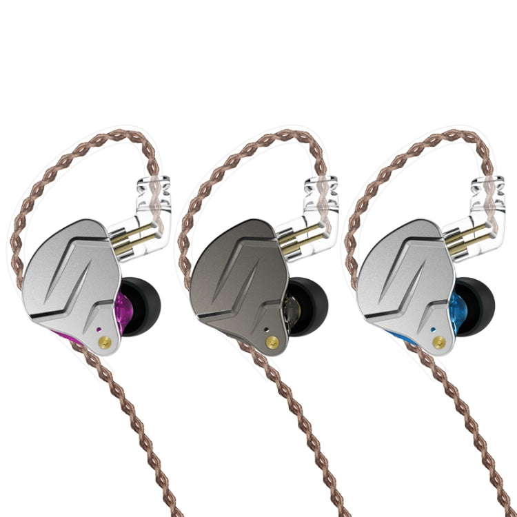 KZ ZSN Pro Ring Iron Hybrid Drive Metal In-ear Wired Earphone, Standard Version(Grey) - free shipping - PMC TechLife - Order now!