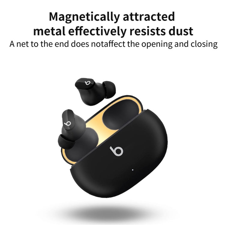 For Beats Studio Buds Wireless Bluetooth Earphone Magic Sound Metal Protective Sticker(Black) - Protective Sticker by PMC TechLife | Online Shopping South Africa | PMC TechLife