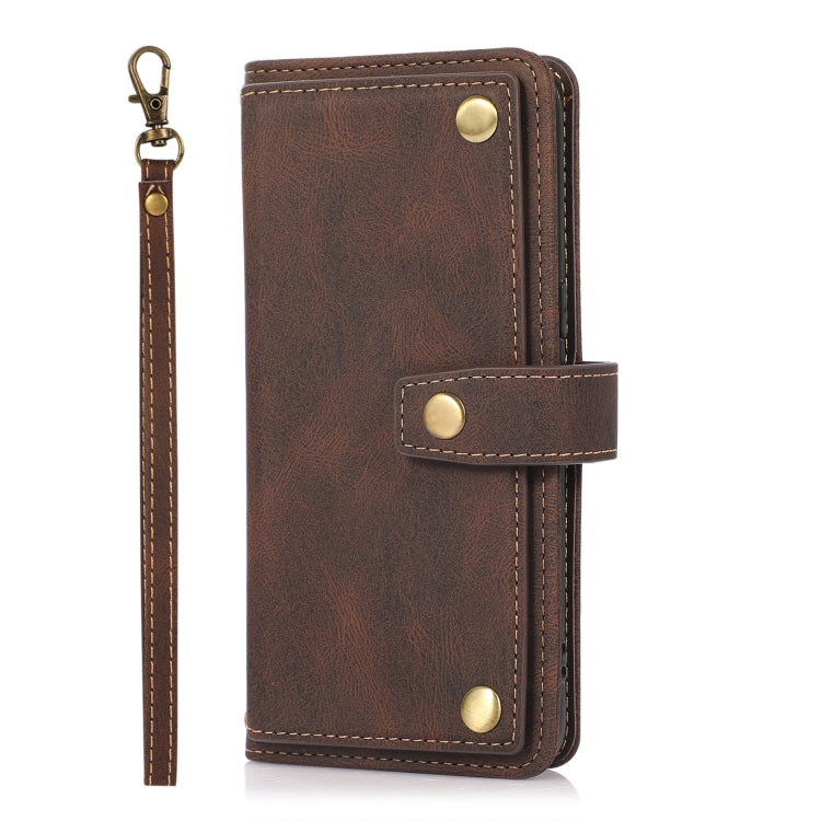For Samsung Galaxy S8 PU + TPU Horizontal Flip Leather Case with Holder & Card Slot & Wallet & Lanyard(Brown) - Galaxy Phone Cases by PMC TechLife | Online Shopping South Africa | PMC TechLife | Buy Now Pay Later Mobicred