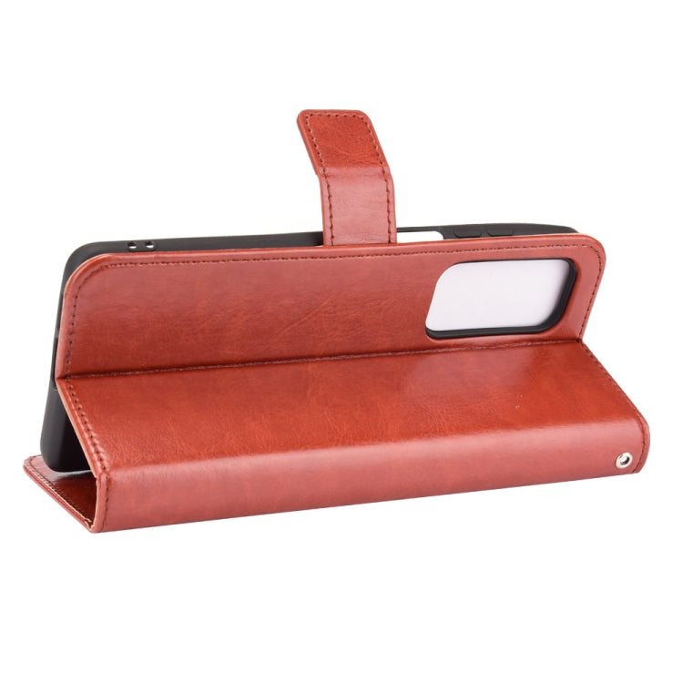 For Motorola Edge 2021 Crazy Horse Texture Horizontal Flip Leather Case with Holder & Card Slots & Lanyard(Brown) - Motorola Cases by PMC TechLife | Online Shopping South Africa | PMC TechLife | Buy Now Pay Later Mobicred