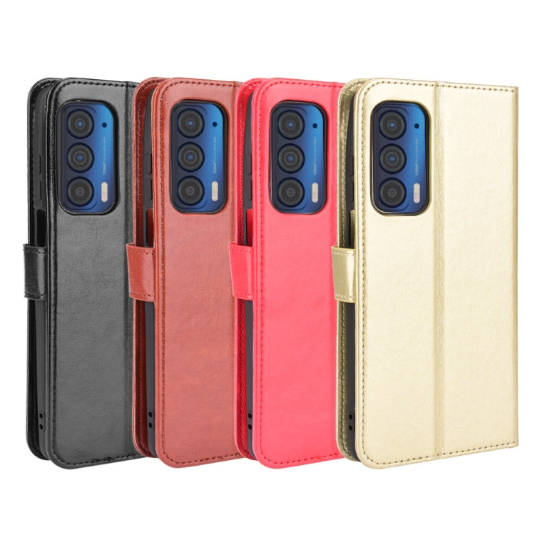 For Motorola Edge 2021 Crazy Horse Texture Horizontal Flip Leather Case with Holder & Card Slots & Lanyard(Brown) - Motorola Cases by PMC TechLife | Online Shopping South Africa | PMC TechLife | Buy Now Pay Later Mobicred