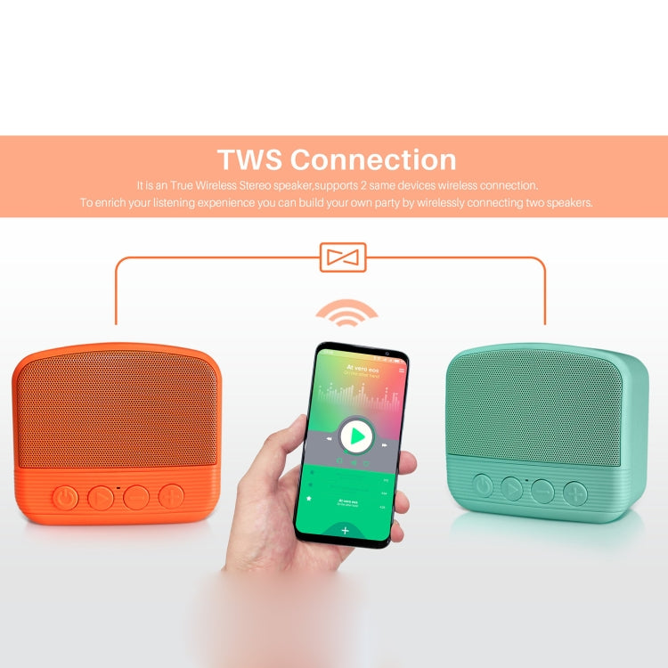 New Rixing NR-101 Mini TWS Bluetooth Speaker(Red) - Desktop Speaker by NewRixing | Online Shopping South Africa | PMC TechLife | Buy Now Pay Later Mobicred