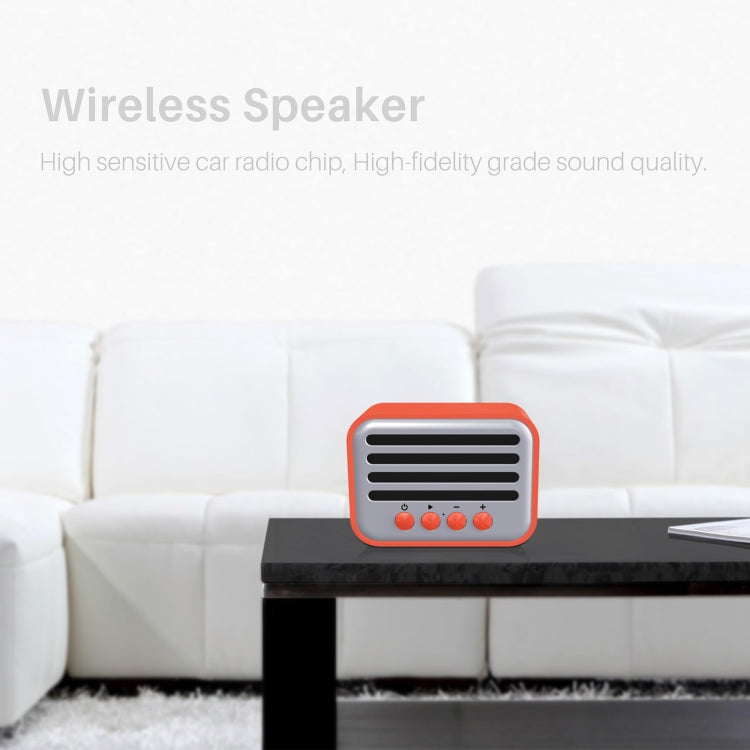 New Rixing NR-102 Mini TWS Bluetooth Speaker(Orange) - free shipping - PMC TechLife - Order now!