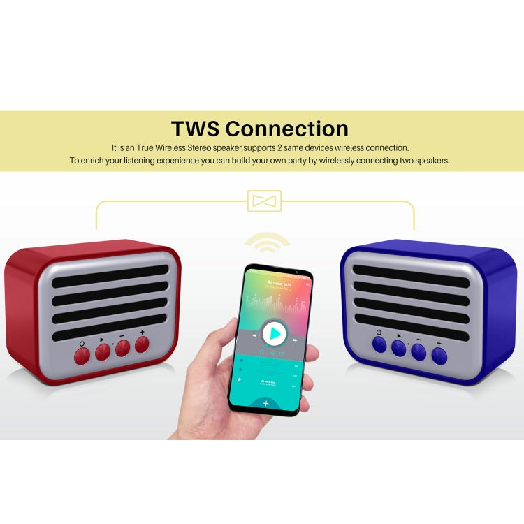 New Rixing NR-102 Mini TWS Bluetooth Speaker(Orange) - free shipping - PMC TechLife - Order now!