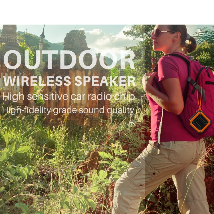 New Rixing NR-103 Mini TWS Bluetooth Speaker with Lanyard(Blue) - Desktop Speaker by NewRixing | Online Shopping South Africa | PMC TechLife | Buy Now Pay Later Mobicred
