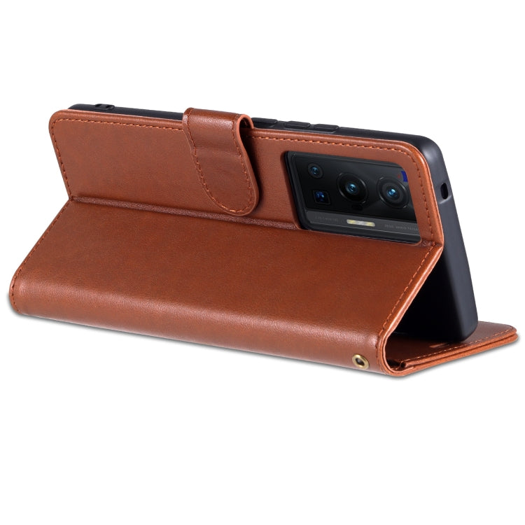 For vivo X70 AZNS Sheepskin Texture Horizontal Flip Leather Case with Holder & Card Slots & Wallet(Brown) - vivo Cases by AZNS | Online Shopping South Africa | PMC TechLife | Buy Now Pay Later Mobicred