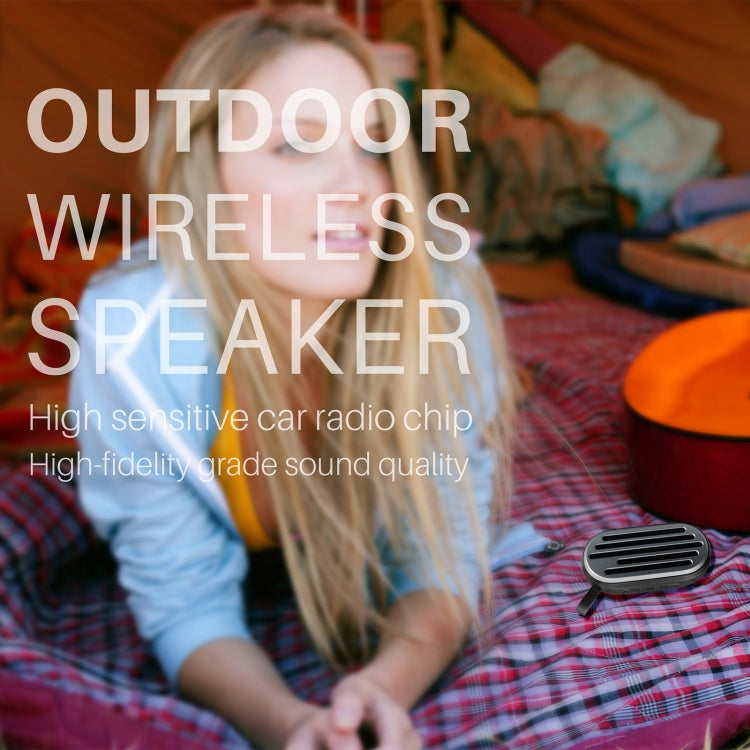 New Rixing NR-105 Mini TWS Metal Bluetooth Speaker Support Hands-free Call / FM(Red) - Desktop Speaker by NewRixing | Online Shopping South Africa | PMC TechLife | Buy Now Pay Later Mobicred
