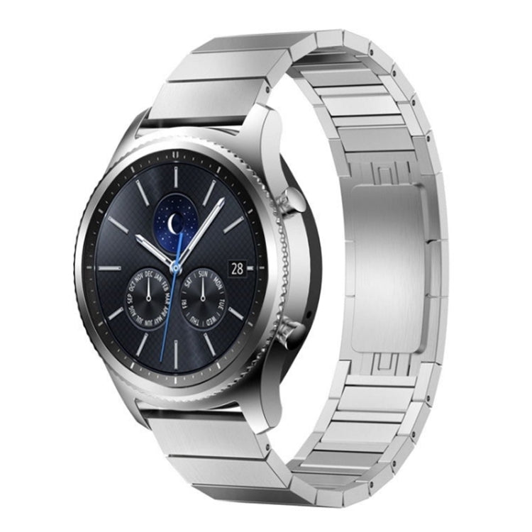 For Huawei GT3 46mm Watch One-bead Steel Original Buckle Watch Band,Width 22mm (Silver) - Watch Bands by PMC TechLife | Online Shopping South Africa | PMC TechLife | Buy Now Pay Later Mobicred