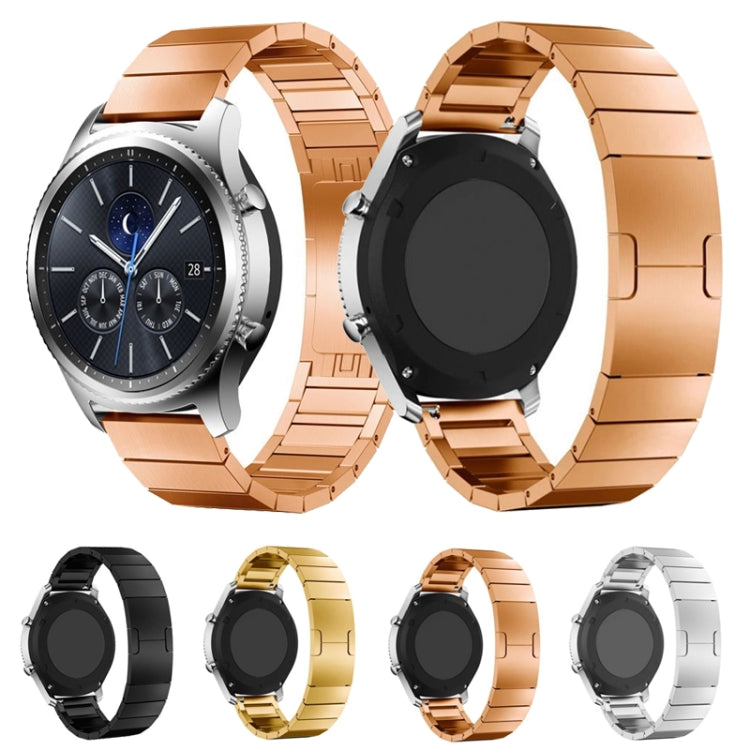 For Huawei GT3 46mm Watch One-bead Steel Original Buckle Watch Band,Width 22mm (Silver) - Watch Bands by PMC TechLife | Online Shopping South Africa | PMC TechLife | Buy Now Pay Later Mobicred