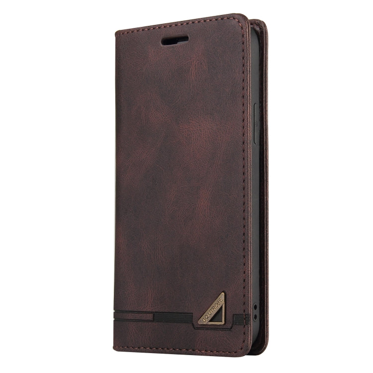 For Samsung Galaxy A20 / A30 Skin Feel Anti-theft Brush Horizontal Flip Leather Case with Holder & Card Slots & Wallet(Brown) - Galaxy Phone Cases by PMC TechLife | Online Shopping South Africa | PMC TechLife | Buy Now Pay Later Mobicred