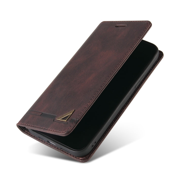 For Samsung Galaxy A20 / A30 Skin Feel Anti-theft Brush Horizontal Flip Leather Case with Holder & Card Slots & Wallet(Brown) - Galaxy Phone Cases by PMC TechLife | Online Shopping South Africa | PMC TechLife | Buy Now Pay Later Mobicred