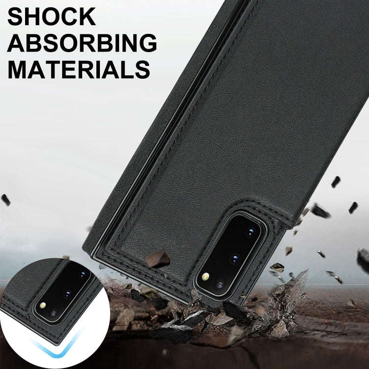 For Samsung Galaxy S20 Cross-body Square Double Buckle Flip Card Bag TPU+PU Case with Card Slots & Wallet & Photo & Strap(Black) - free shipping - PMC TechLife - Order now!