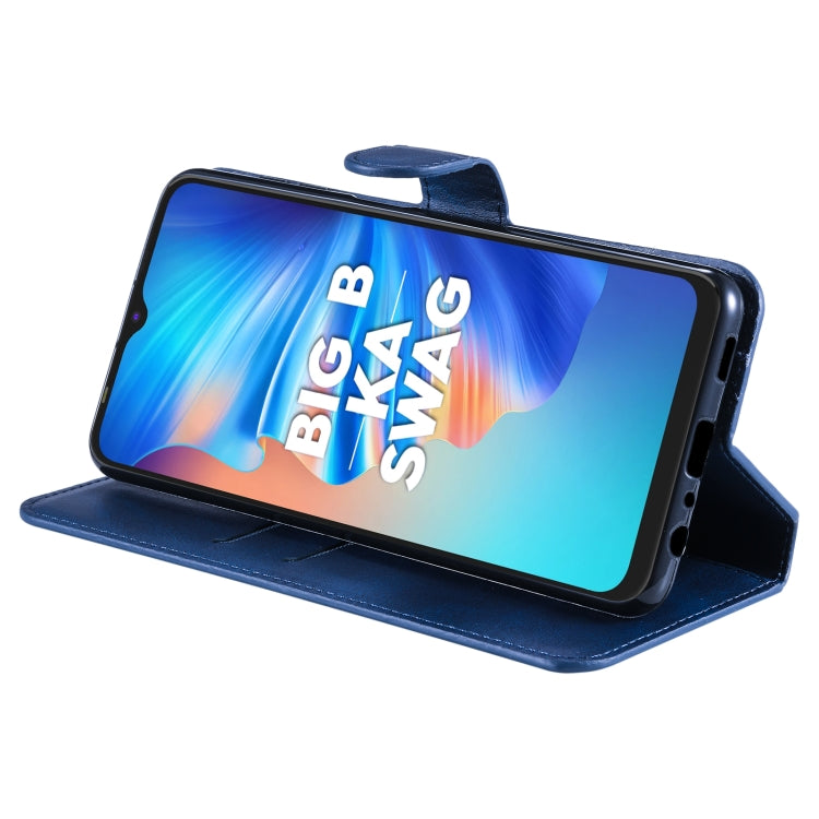 For Tecno Spark 6 Go Classic Calf Texture PU + TPU Horizontal Flip Leather Case with Holder & Card Slots & Wallet(Blue) - More Brand by PMC TechLife | Online Shopping South Africa | PMC TechLife | Buy Now Pay Later Mobicred