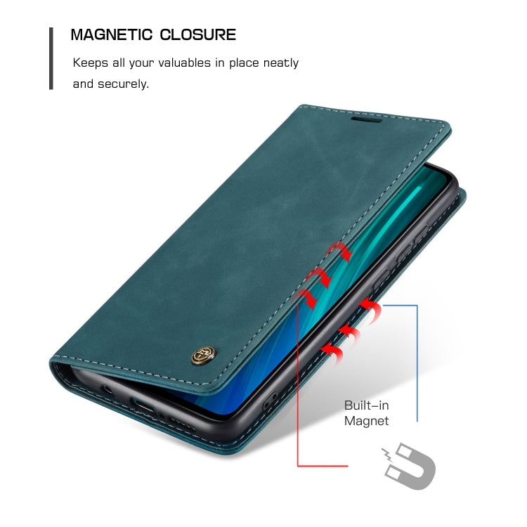 For Xiaomi Redmi Note 8 Pro CaseMe-013 Multifunctional Horizontal Flip Leather Case with Card Slot & Holder & Wallet(Blue) - Xiaomi Cases by CaseMe | Online Shopping South Africa | PMC TechLife | Buy Now Pay Later Mobicred