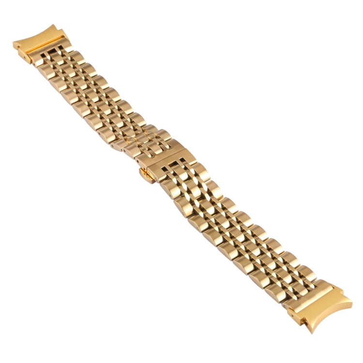 For Samsung Galaxy Watch4 40mm/44mm Seven-bead Stainless Steel Watch Band(Gold) - Watch Bands by Wintory | Online Shopping South Africa | PMC TechLife | Buy Now Pay Later Mobicred